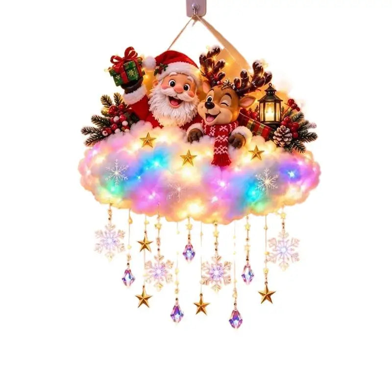 Christmas Blessing Angel Glow Light, LED Cascading Holiday Decor,Warm White Glow, Space-Saving Wall Decor, Easy Wall Placement