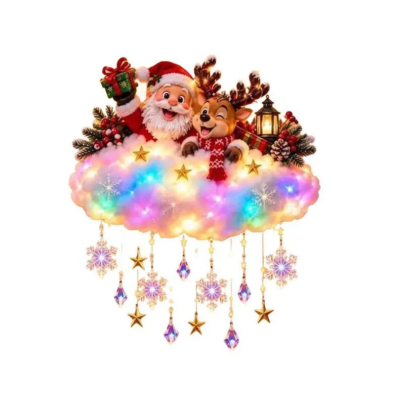 Christmas Blessing Angel Glow Light, LED Cascading Holiday Decor,Warm White Glow, Space-Saving Wall Decor, Easy Wall Placement