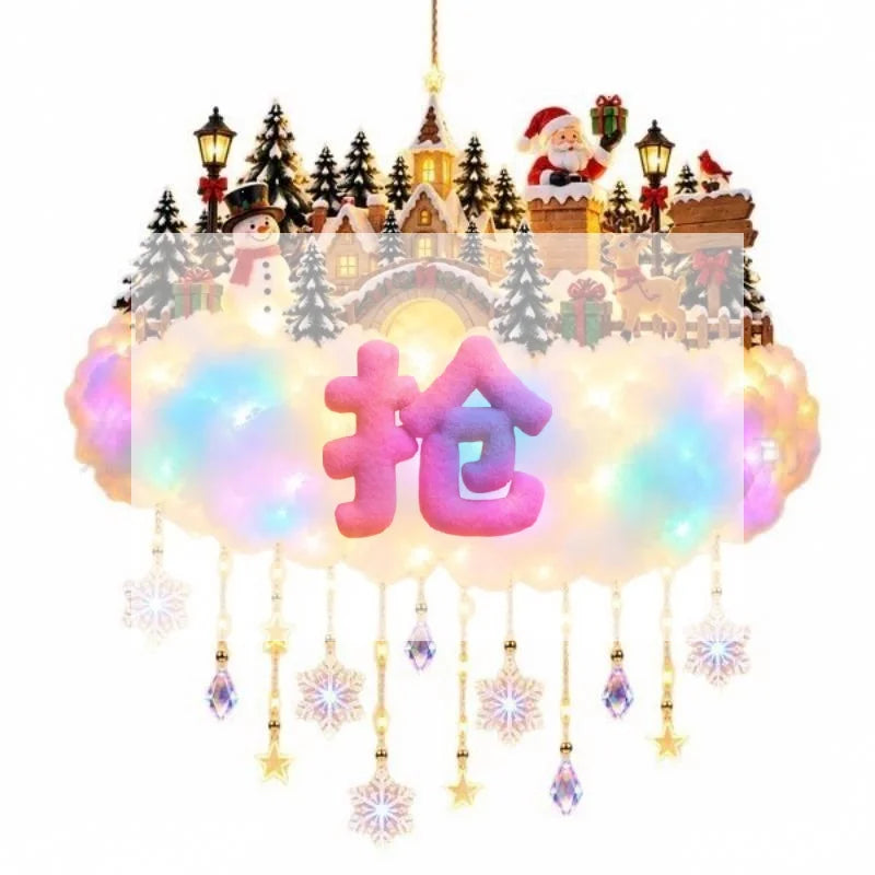 Christmas Blessing Angel Glow Light, LED Cascading Holiday Decor,Warm White Glow, Space-Saving Wall Decor, Easy Wall Placement